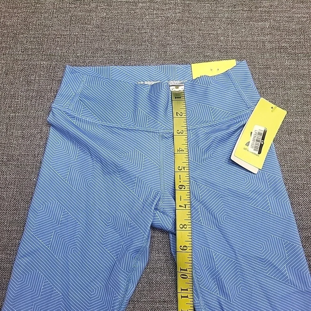 Girls Core Cropped Leggings Medium Size 8 Blue Active Pull On Pants UPF 50+